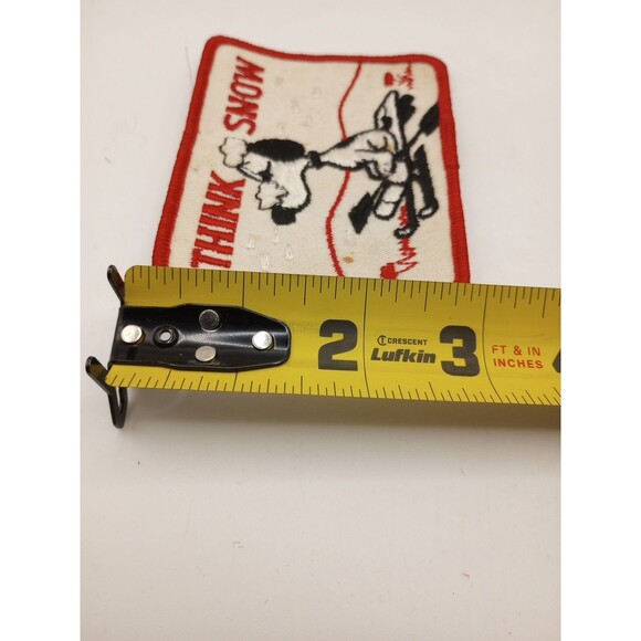 Vintage Snoopy Patch NOS “Think Snow” Peanuts Cartoon Winter Sled - Picture 4 of 4